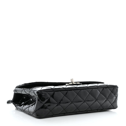 Chanel Patent Quilted Medium Diagonal CC Flap Black 4 of 10