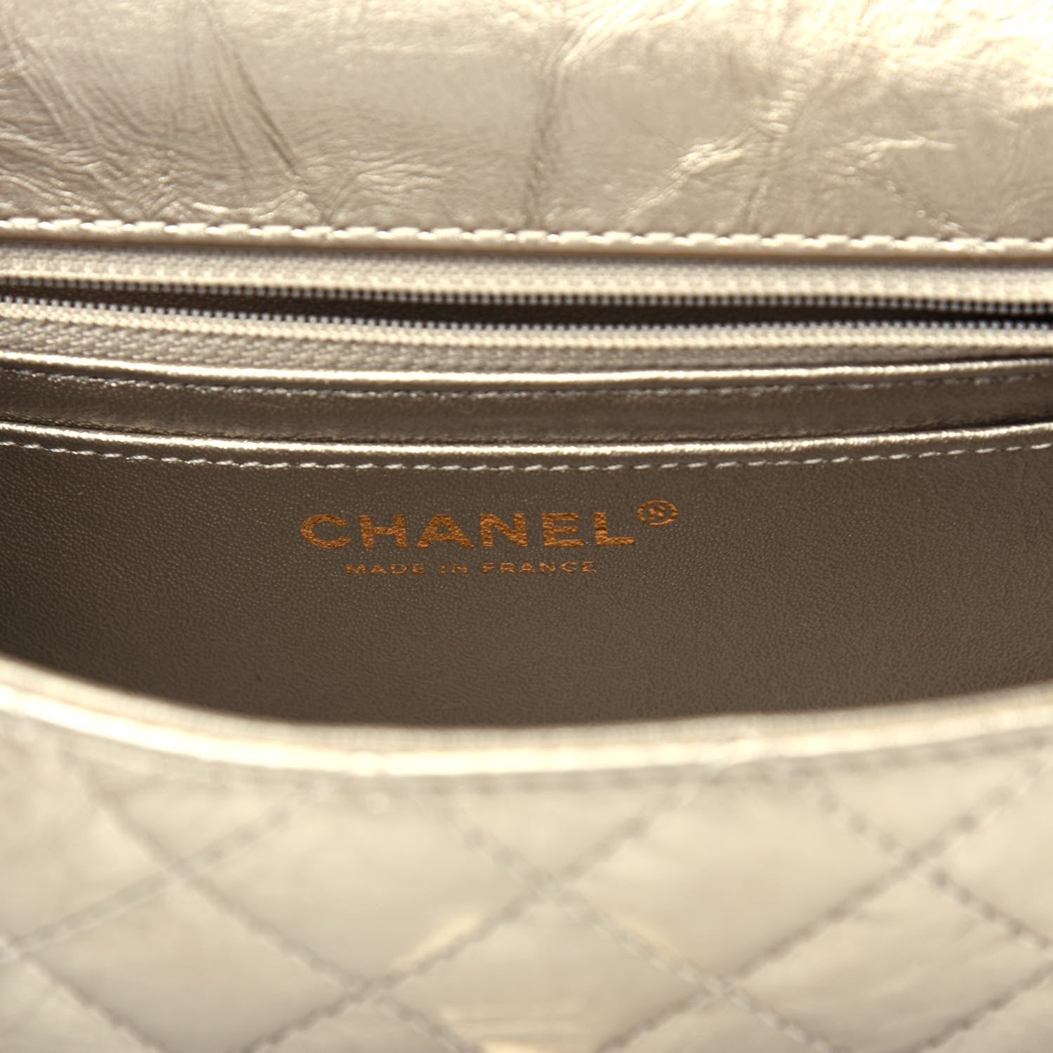 Chanel Aged Calfskin Quilted 2.55 Reissue Mini Flap Light Gold 6 of 10