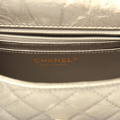 Chanel Aged Calfskin Quilted 2.55 Reissue Mini Flap Light Gold 6 of 10