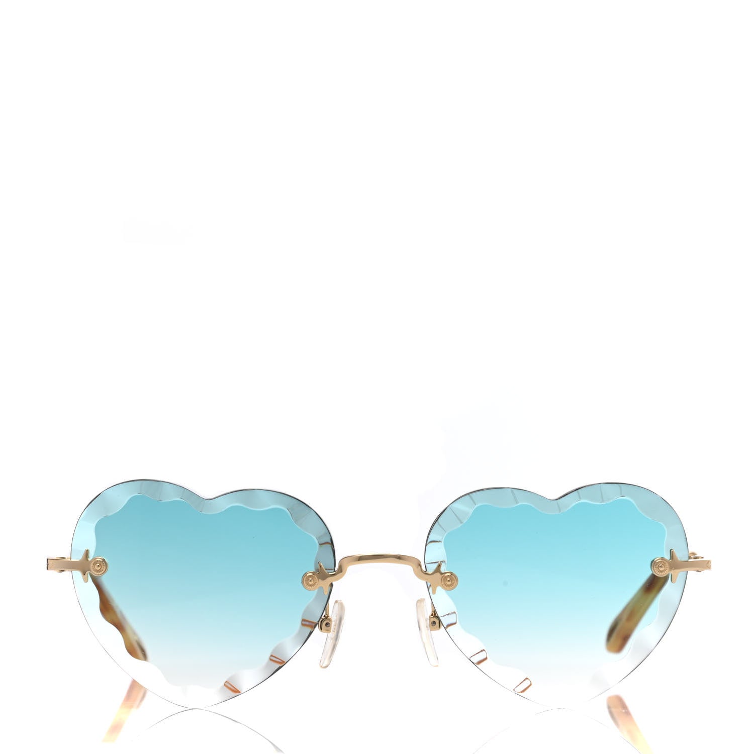 Chloe Heart Sunglasses CE150S Gold 2 of 6