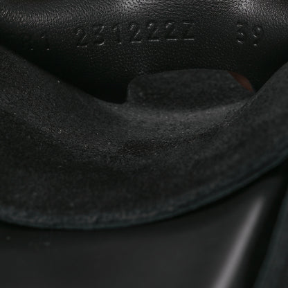Hermes Suede Calfskin Go Mules 39 Black 10 of 11