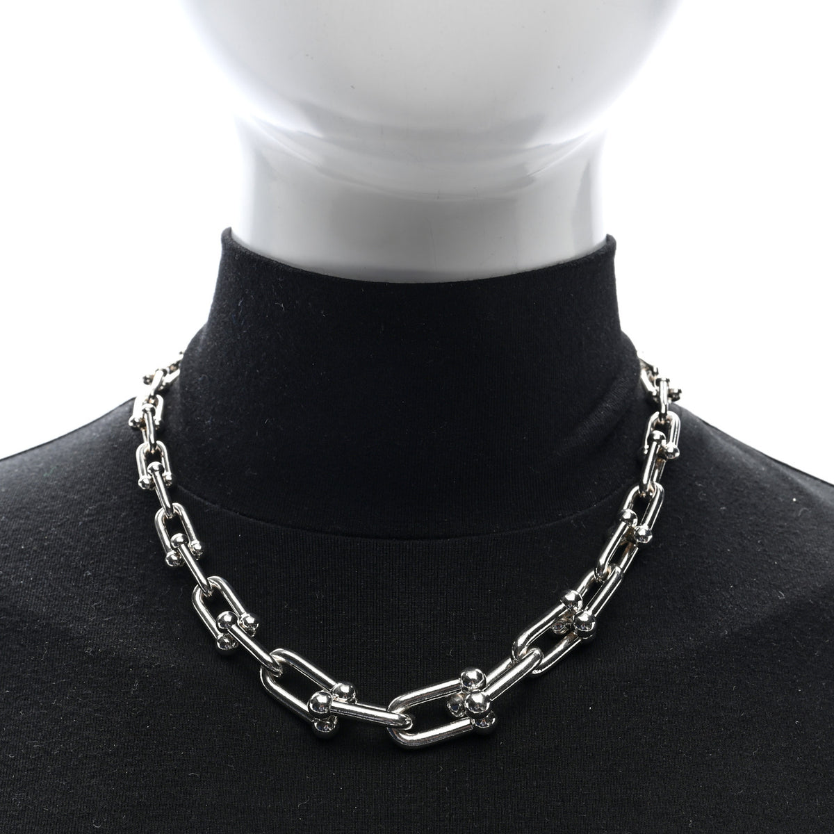 Tiffany Sterling Silver HardWear Graduated Link Necklace 2 of 4