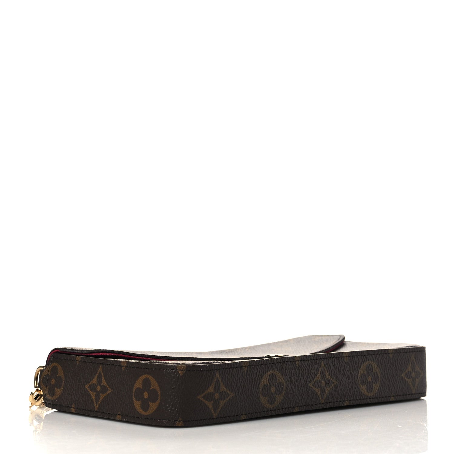 Louis Vuitton Monogram Pochette Felicie Chain Wallet Fuchsia 4 of 8