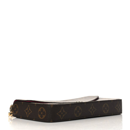 Louis Vuitton Monogram Pochette Felicie Chain Wallet Fuchsia 4 of 8
