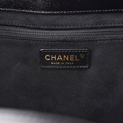 Chanel Caviar Small Studded Deauville Tote Black 5 of 8