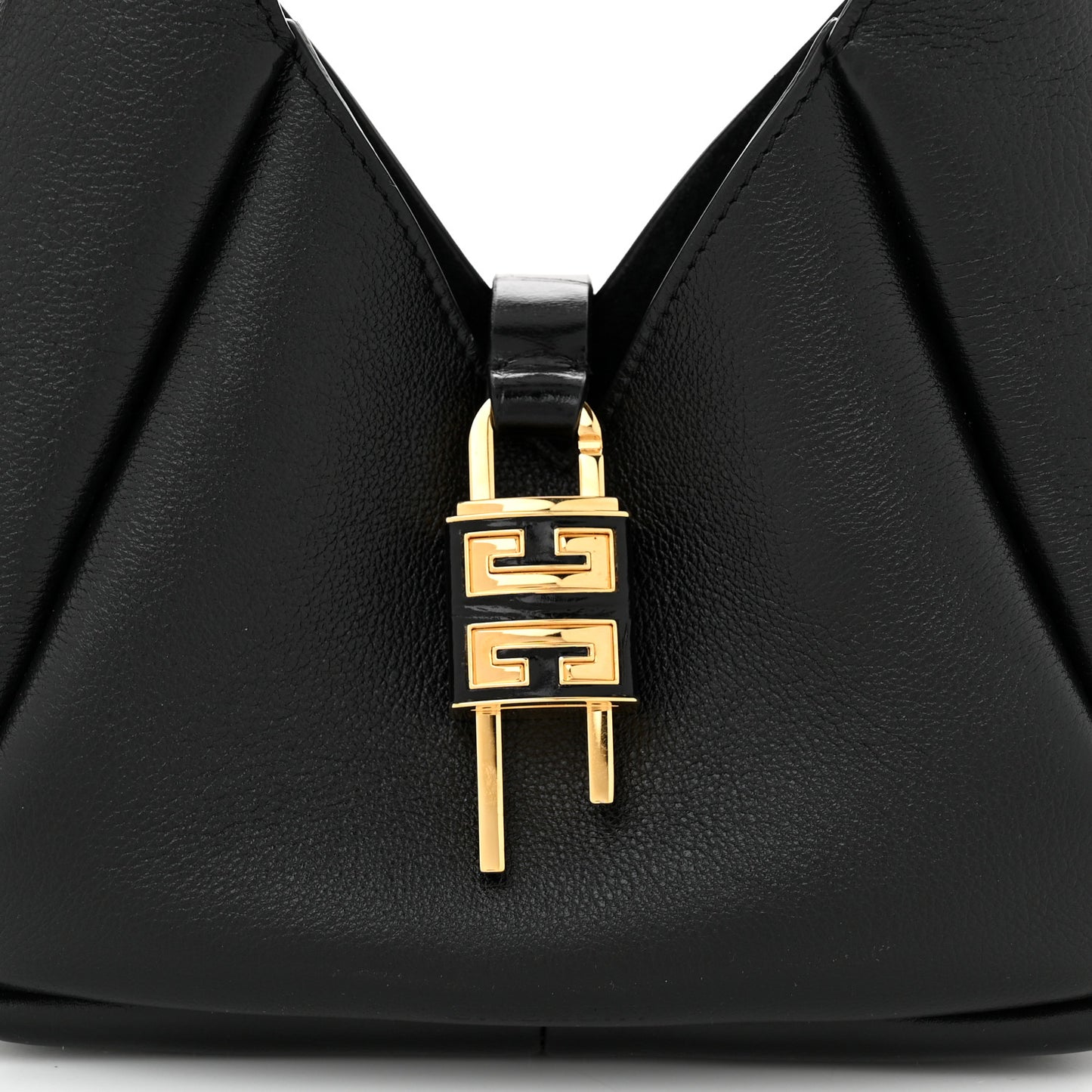 Grained Calfskin Mini G-Lock Hobo Black