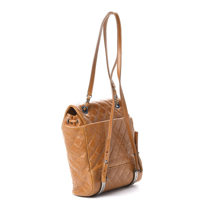 Chanel Glazed Calfskin Quilted Small Salzburg Backpack Brown 2 of 8