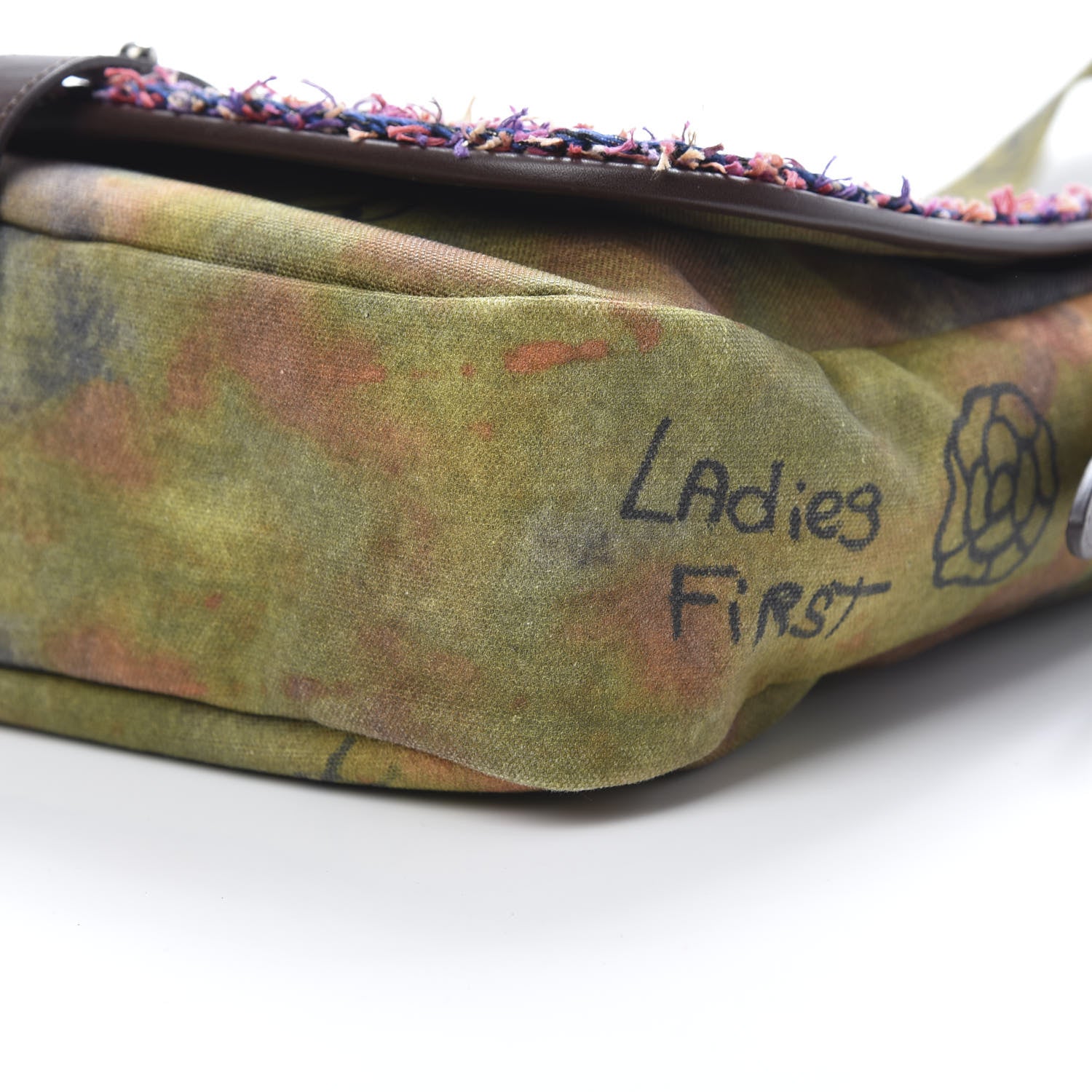 Chanel Washed Toile Graffiti On The Pavements Messenger Khaki Multicolor 10 of 10