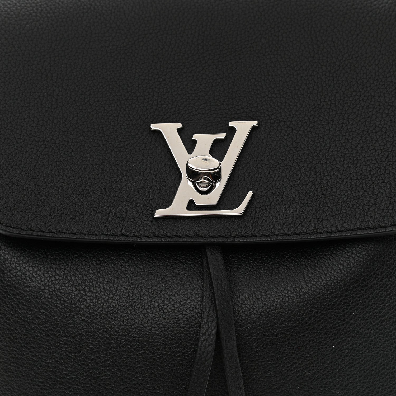 Louis Vuitton Calfskin Lockme Backpack Black 8 of 14
