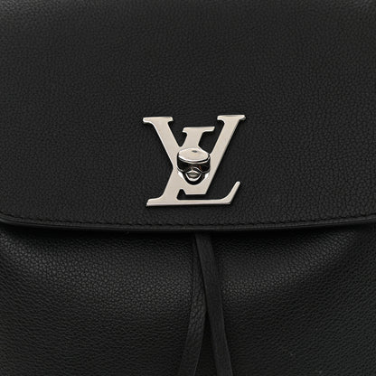 Louis Vuitton Calfskin Lockme Backpack Black 8 of 14