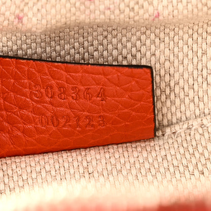 Gucci Pebbled Calfskin Small Soho Disco Bag Sun Orange 7 of 11