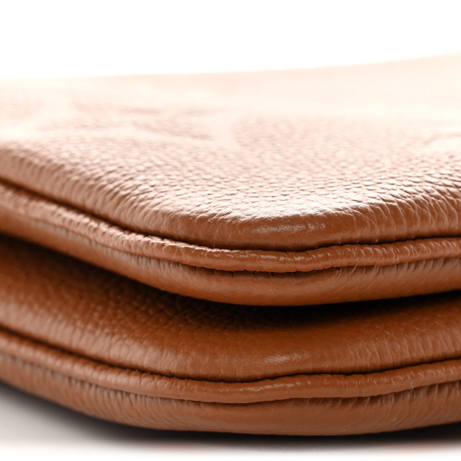 Louis Vuitton Empreinte Monogram Giant Double Zip Pochette Caramel 9 of 10