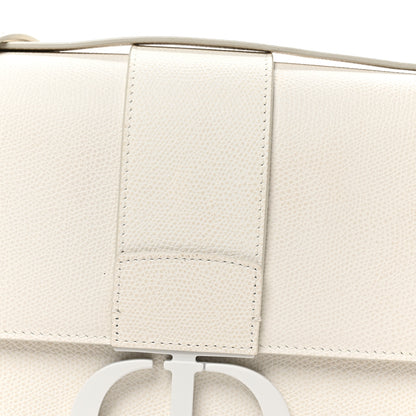 Christian Dior Ultra Matte Grained Calfskin 30 Montaigne Flap Bag White 8 of 10