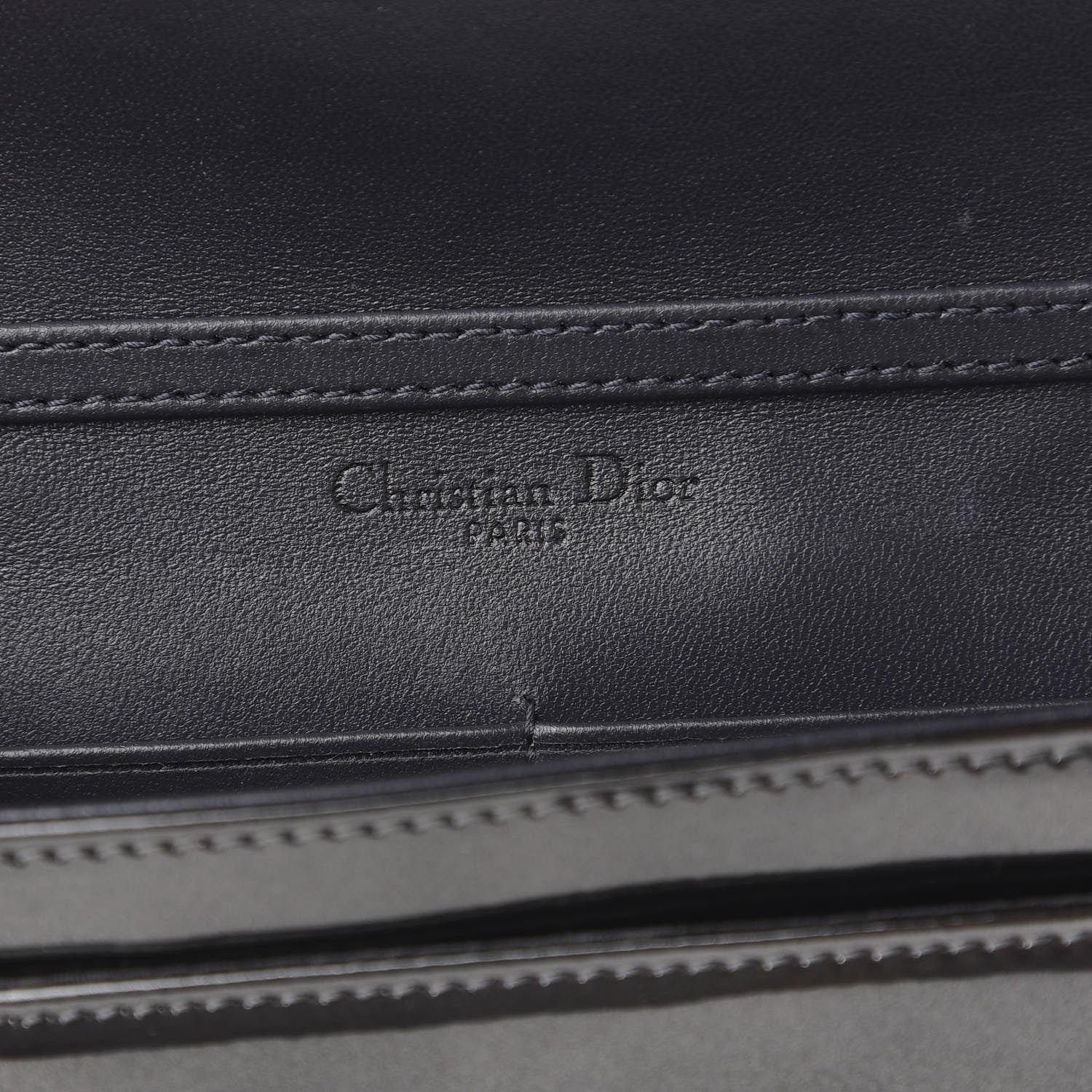 Christian Dior Metallic Patent Micro-Cannage Small Diorama Flap Bag Silver 6 of 10