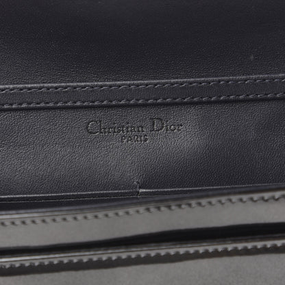 Christian Dior Metallic Patent Micro-Cannage Small Diorama Flap Bag Silver 6 of 10