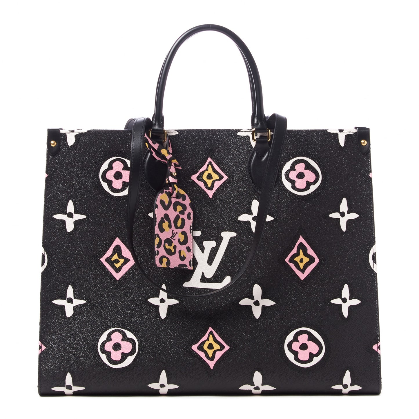 Monogram Giant Wild At Heart Onthego GM Black