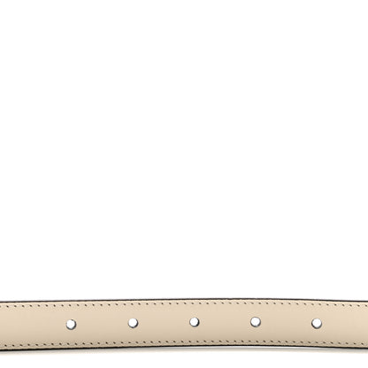 Gucci Calfskin Double G 20mm Belt 65 26 Mystic White 3 of 6