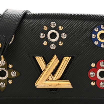 Louis Vuitton Epi Mechanical Flowers Twist Chain Wallet Black 8 of 13