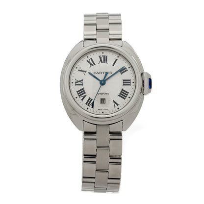 Cartier Stainless Steel 31mm Cle De Cartier Automatic Watch 1 of 4