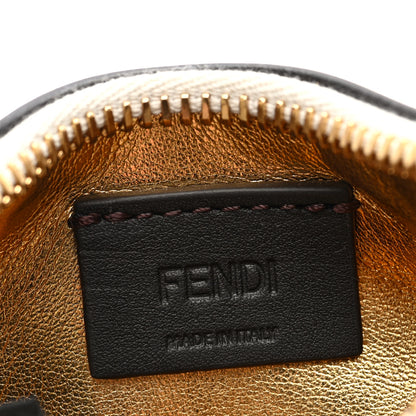 Fendi Vitello Grace Matte Nano Fendigraphy Hobo Charm White Ice 6 of 6