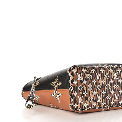 Louis Vuitton Monogram Giant Jungle Neverfull MM Black 9 of 13