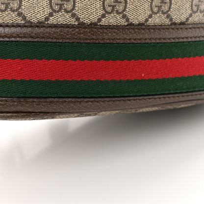 Gucci GG Supreme Monogram Web Small Ophidia Bucket Bag Brown 14 of 16