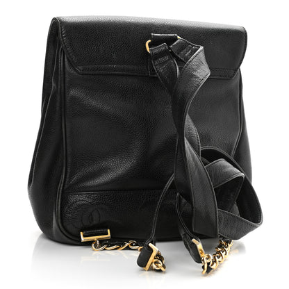 Chanel Caviar CC Backpack Black 2 of 8