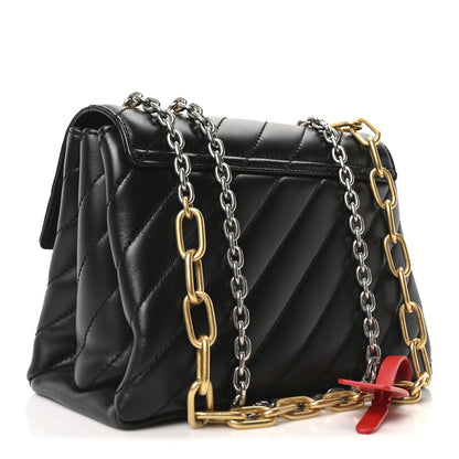 Off-White Calfskin Diagonal Quilted Jackhammer 24 Shoulder Bag Black 3 of 9
