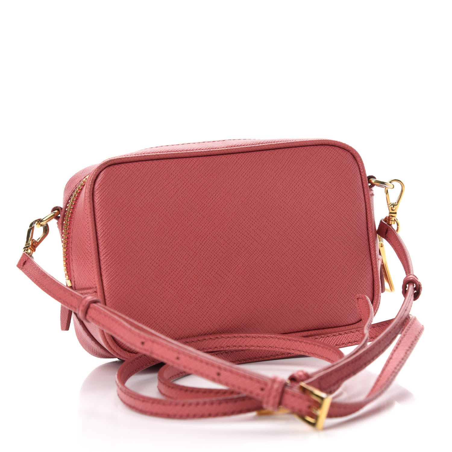Prada Saffiano Lux Mini Camera Crossbody Bag Bruyere 3 of 15