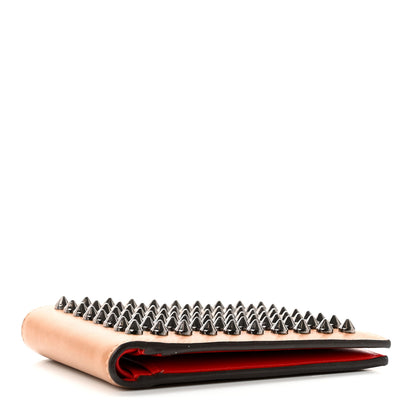Christian Louboutin Calfskin Spiked Bi-Fold Wallet Brown 4 of 6
