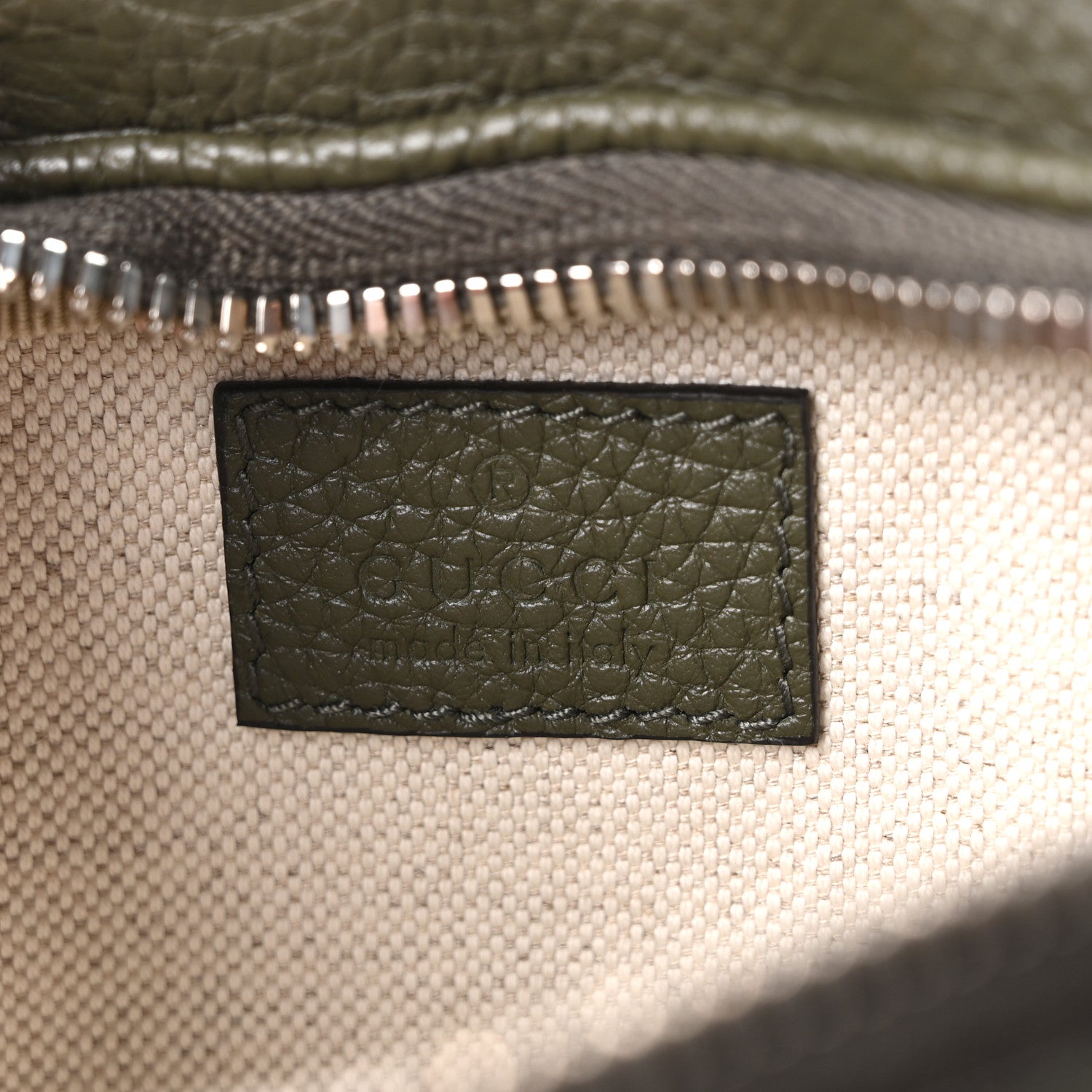 Gucci Piuma Calfskin Jumbo GG Embossed Small Belt Bag Dark Green 11 of 19