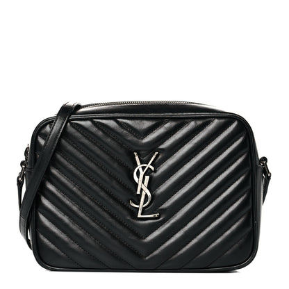 Saint Laurent Calfskin Matelasse Monogram Lou Camera Bag Black 1 of 10