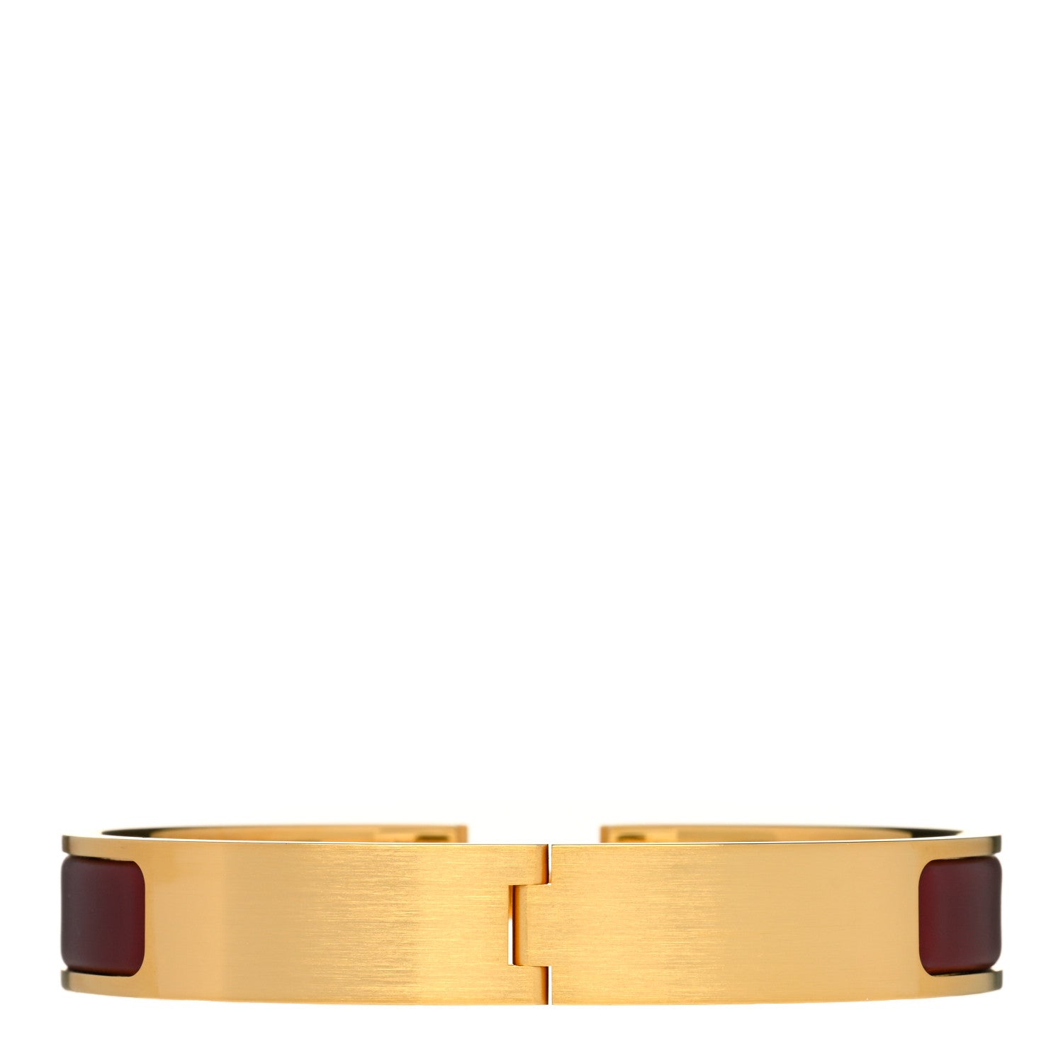 Hermes Enamel Narrow Clic Clac HH Bracelet Rouge 3 of 5