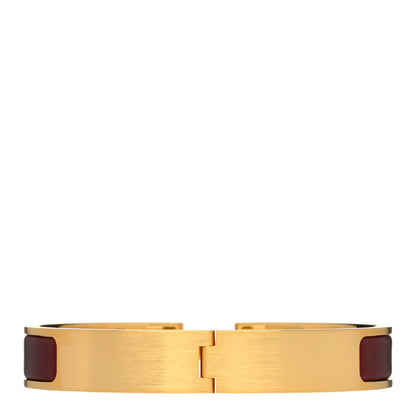 Hermes Enamel Narrow Clic Clac HH Bracelet Rouge 3 of 5