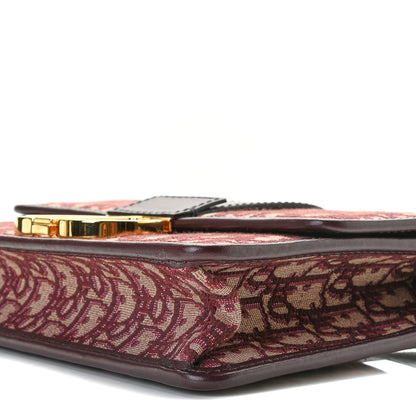 Christian Dior Oblique 30 Montaigne Flap Bag Burgundy 5 of 7