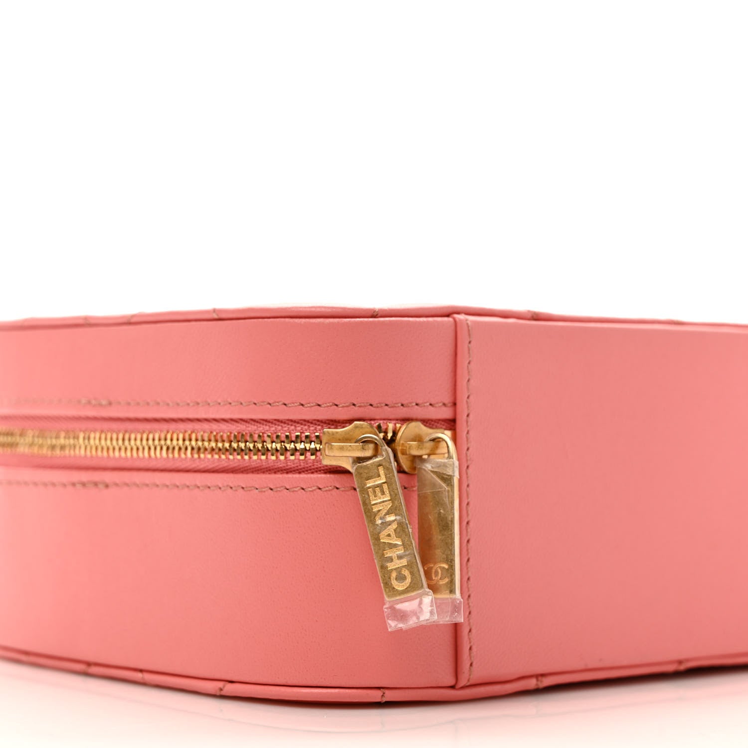 Chanel Lambskin Quilted Top Handle Small Vanity Case Pink 7 of 8