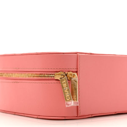 Chanel Lambskin Quilted Top Handle Small Vanity Case Pink 7 of 8