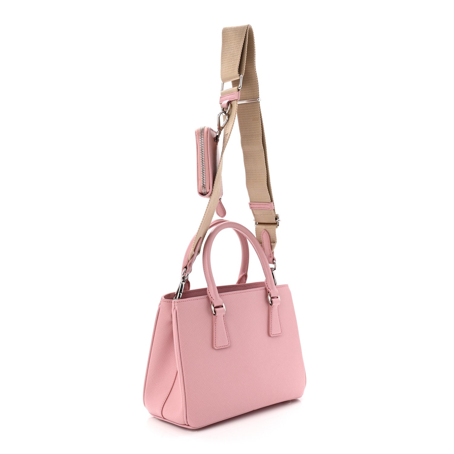 Prada Saffiano Lux Micro Galleria Shoulder Bag Pesco 5 of 19