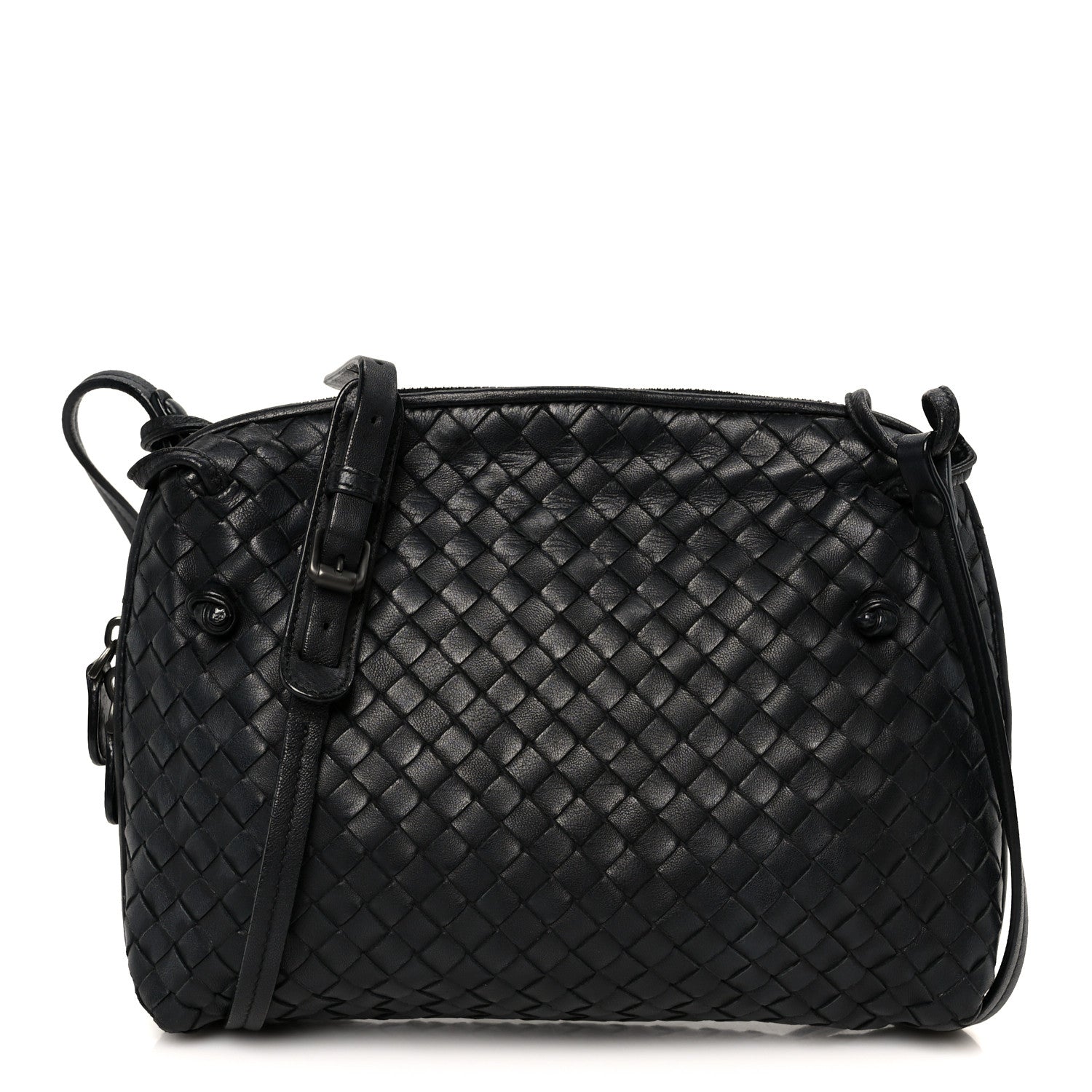 Bottega Veneta Nappa Intrecciato Nodini Bag Black 1 of 11