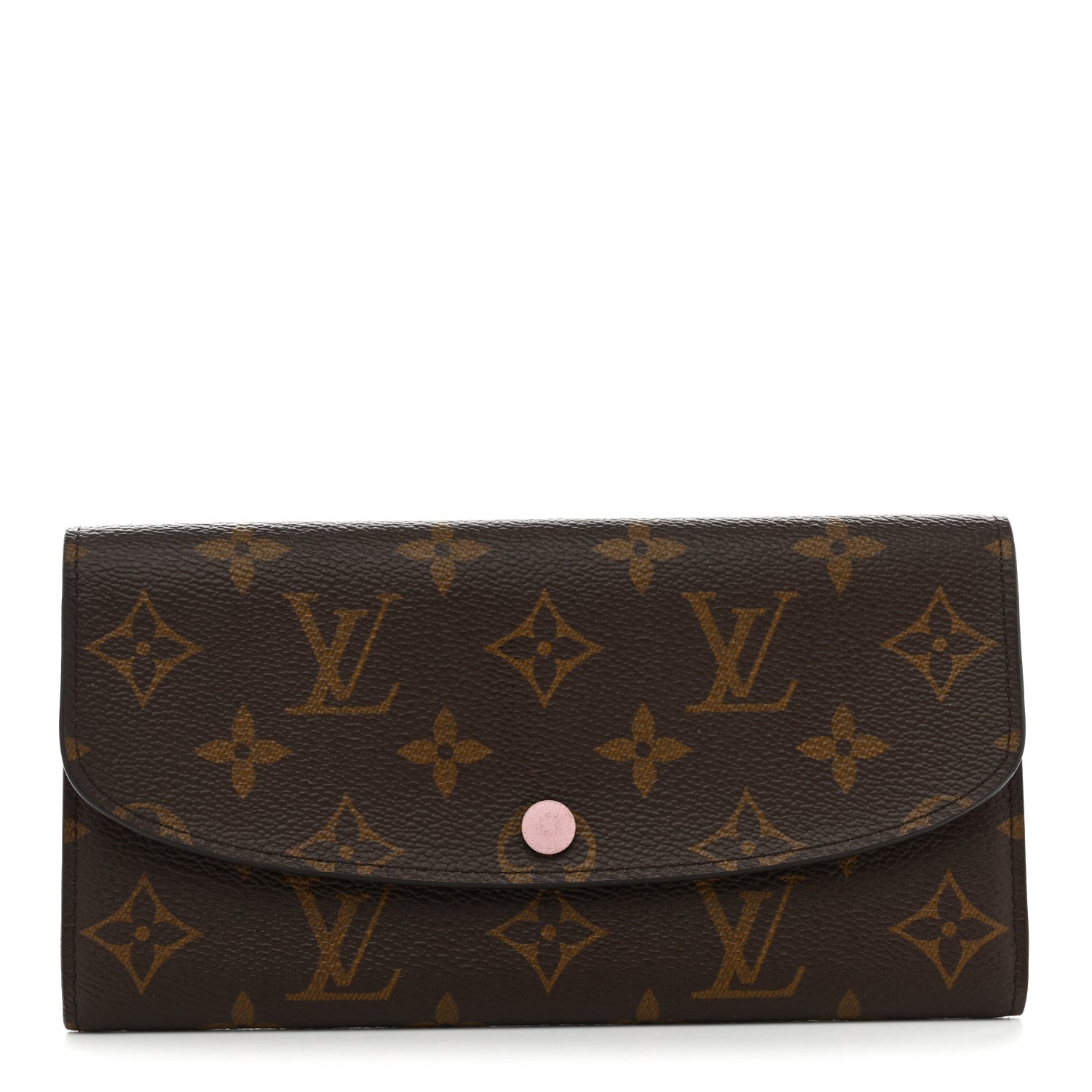 Louis Vuitton Monogram Emilie Wallet Rose Ballerine 1 of 8