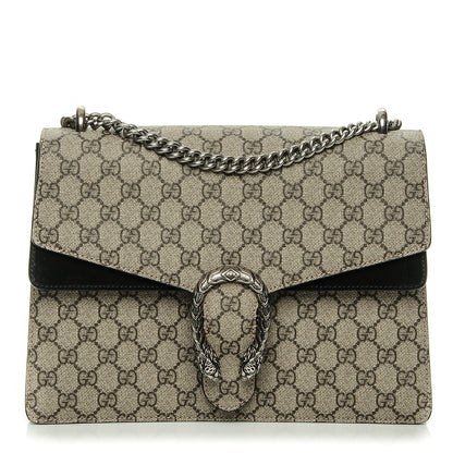 Gucci GG Supreme Monogram Medium Dionysus Shoulder Bag Black 1 of 7