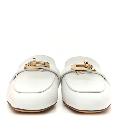 Hermes Calfskin Oz Mules 36 White 3 of 10