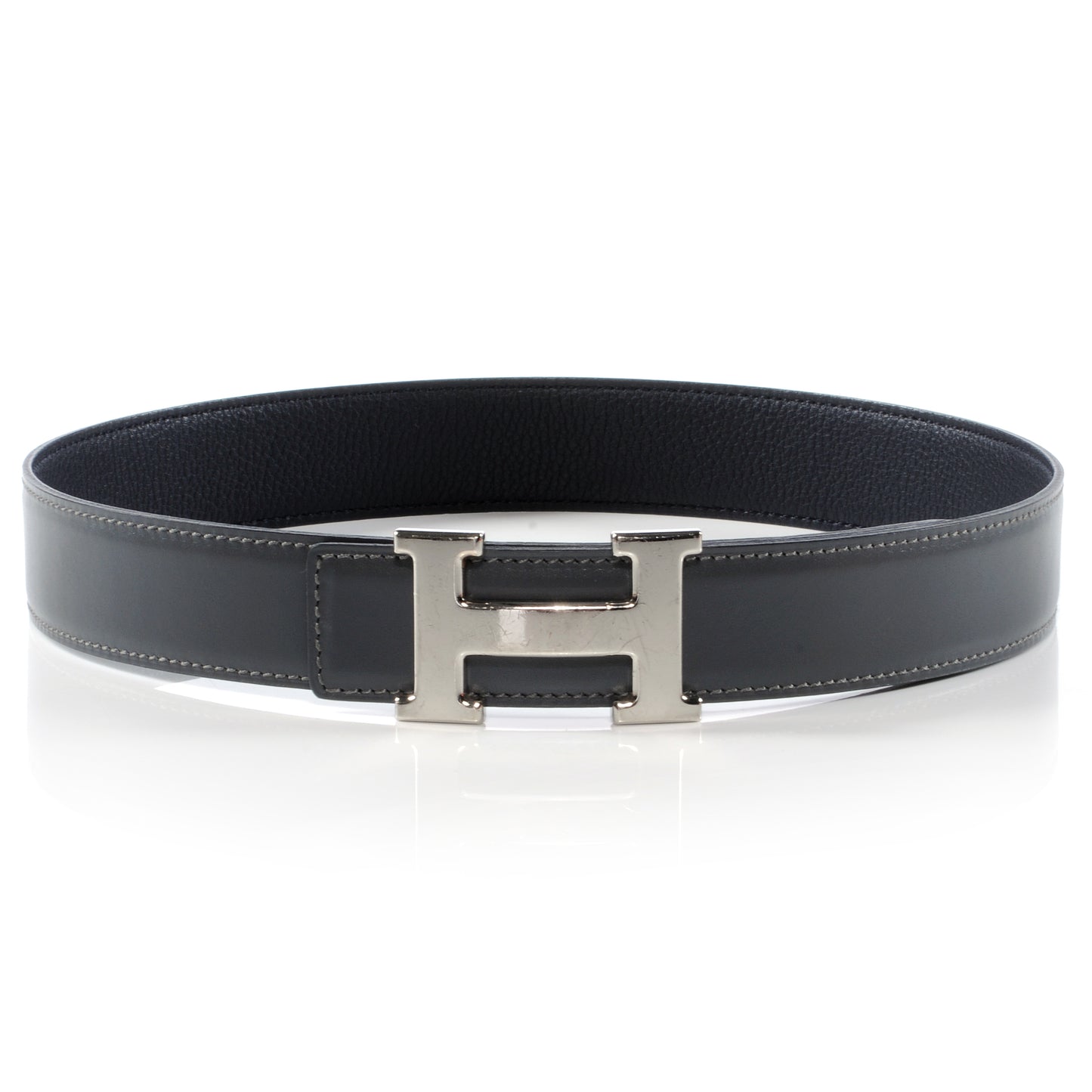 Box Togo Reversible Constance 32mm H Belt 68 Ardoise Noir