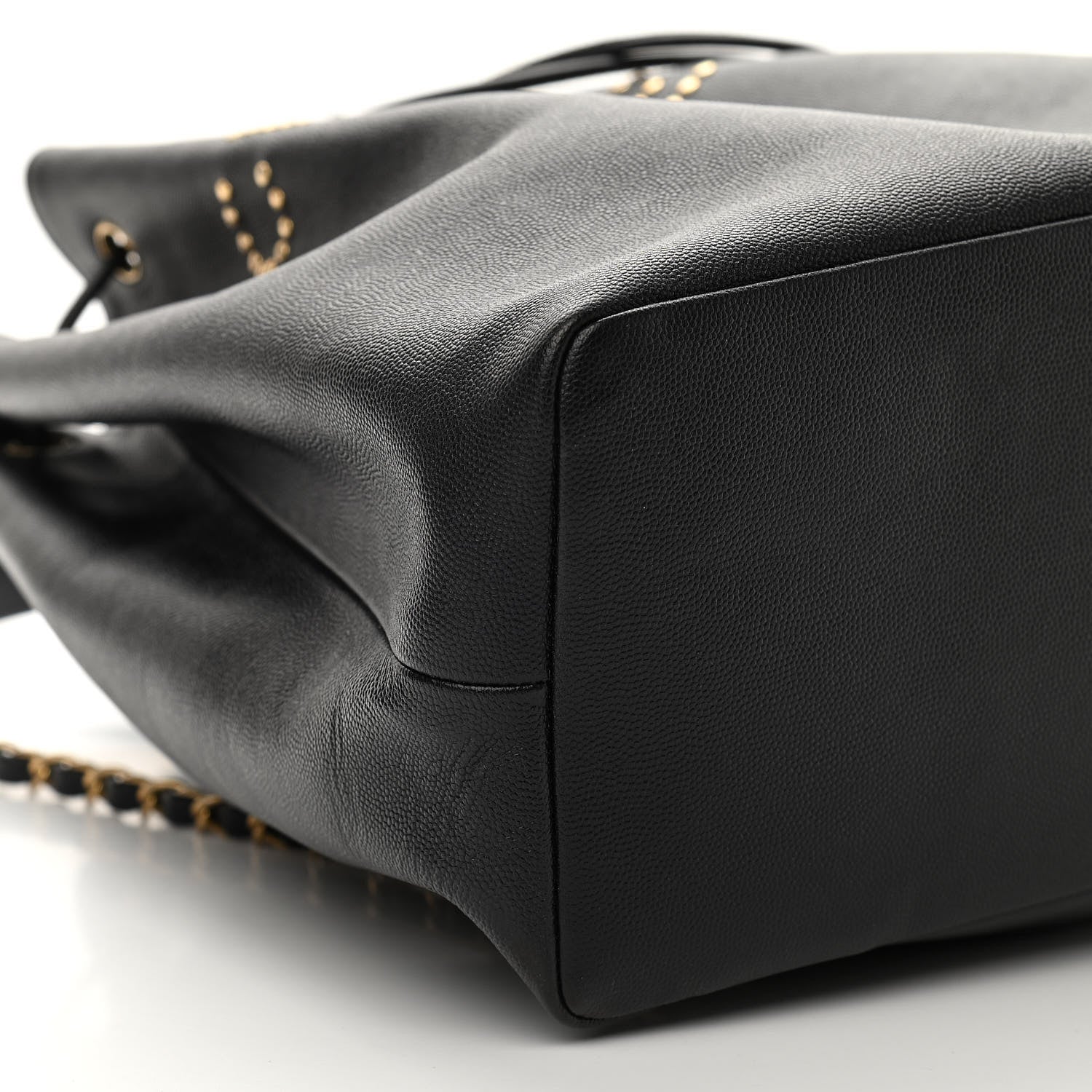 Chanel Caviar Deauville Drawstring Backpack Black 9 of 10