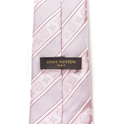 Louis Vuitton Silk Mens Panache Neck Tie Pink 2 of 4