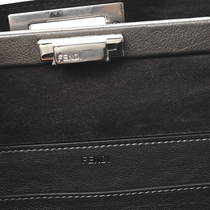 Fendi Metallic Vitello Large Soft Peekaboo Tortora 7 of 11