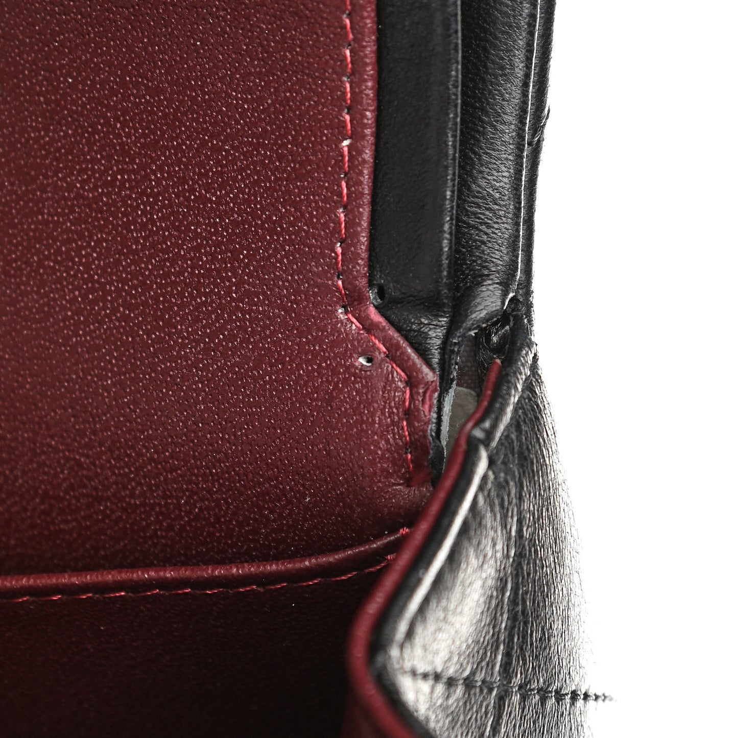Lambskin Quilted Jumbo Double Flap Black