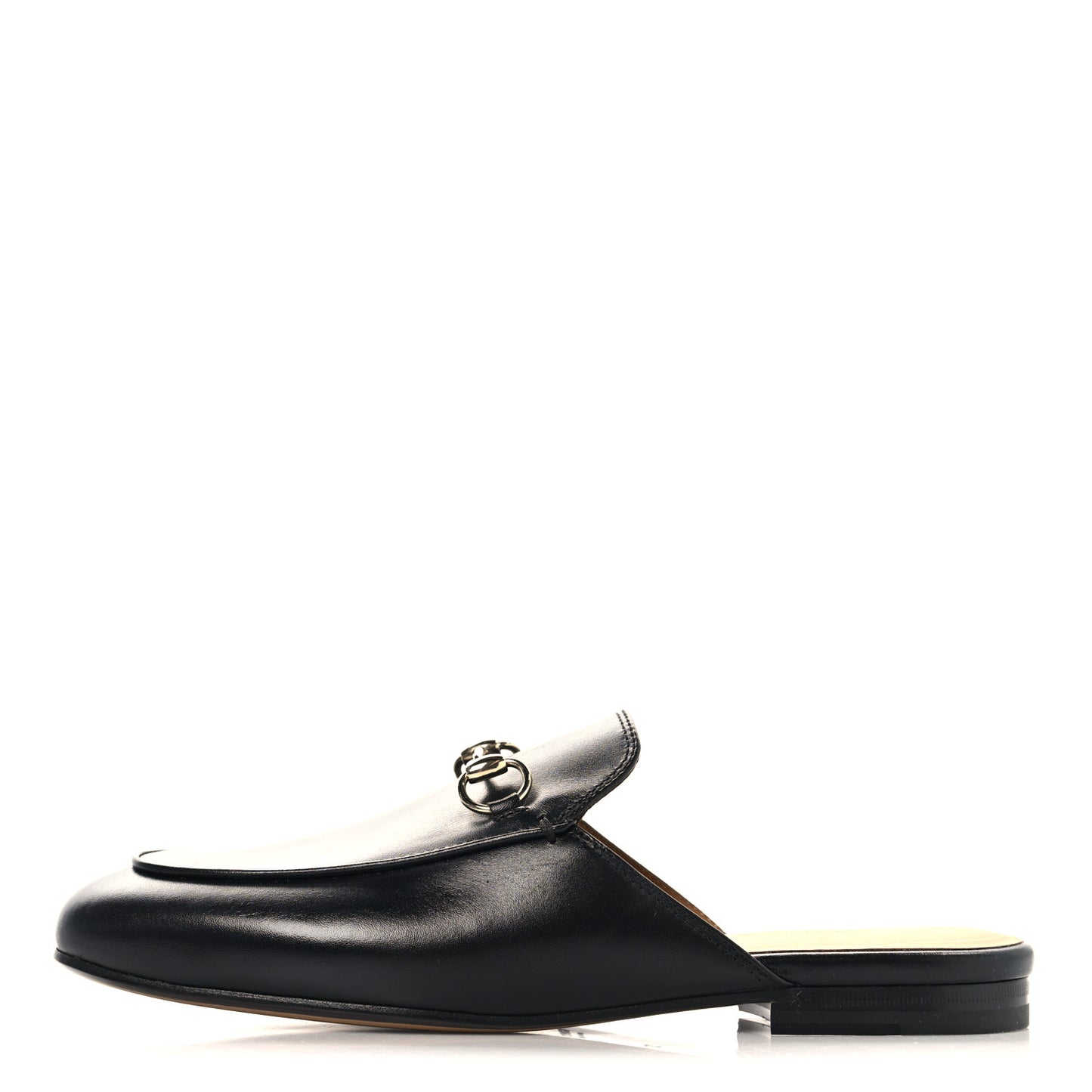 Calfskin Womens Princetown Slippers 37 Black