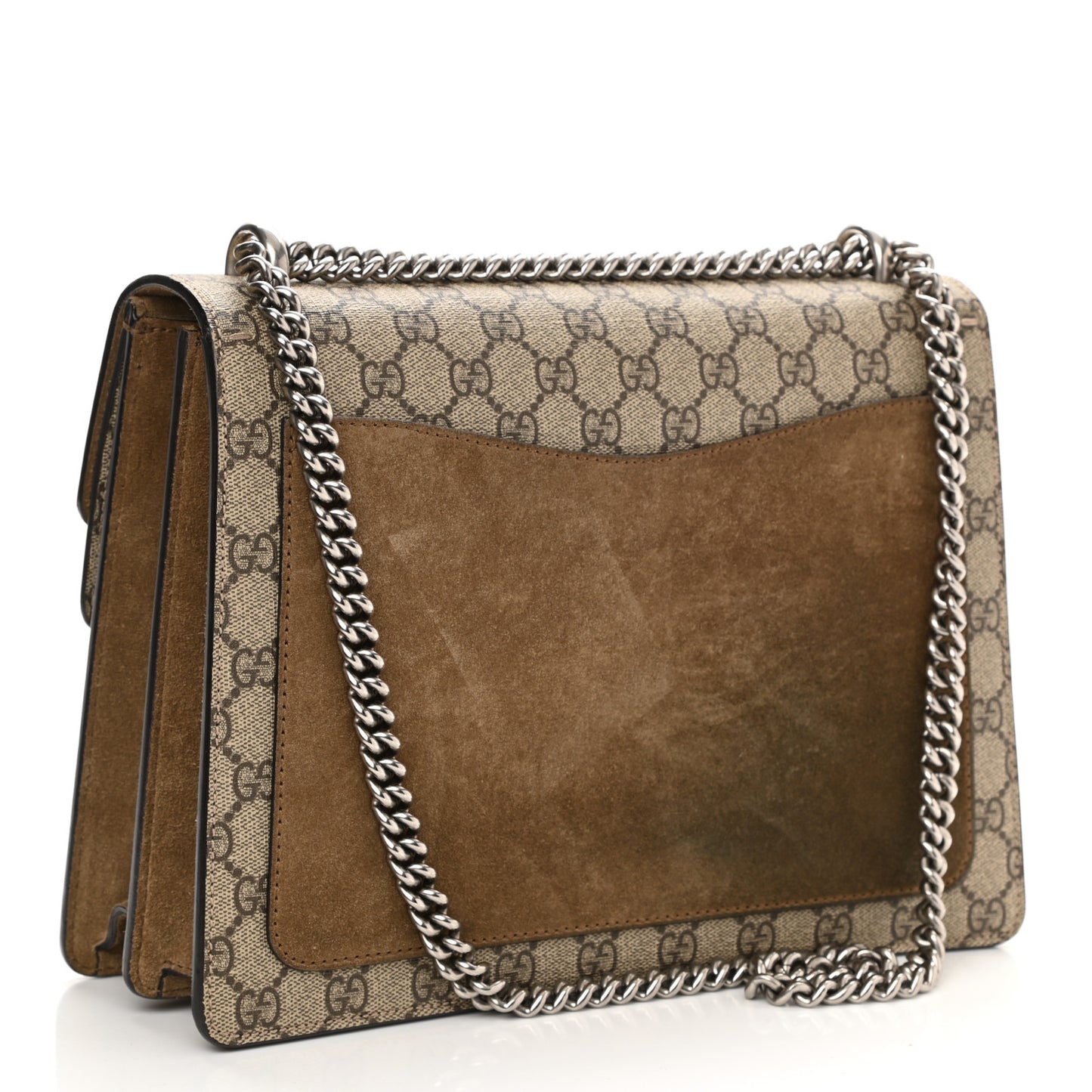 GG Supreme Monogram Medium Dionysus Shoulder Bag Taupe