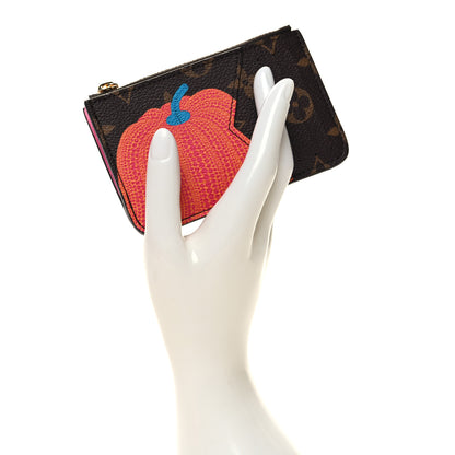 Louis Vuitton LV X YK Monogram Kusama Pumpkin Zipped Romy Card Holder 2 of 9